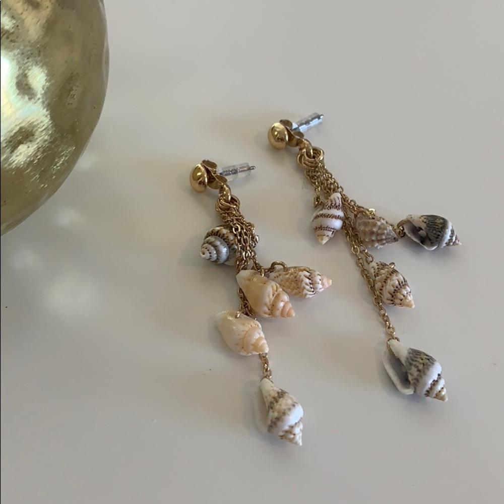 Mini Shell Dangle Earrings - image 1